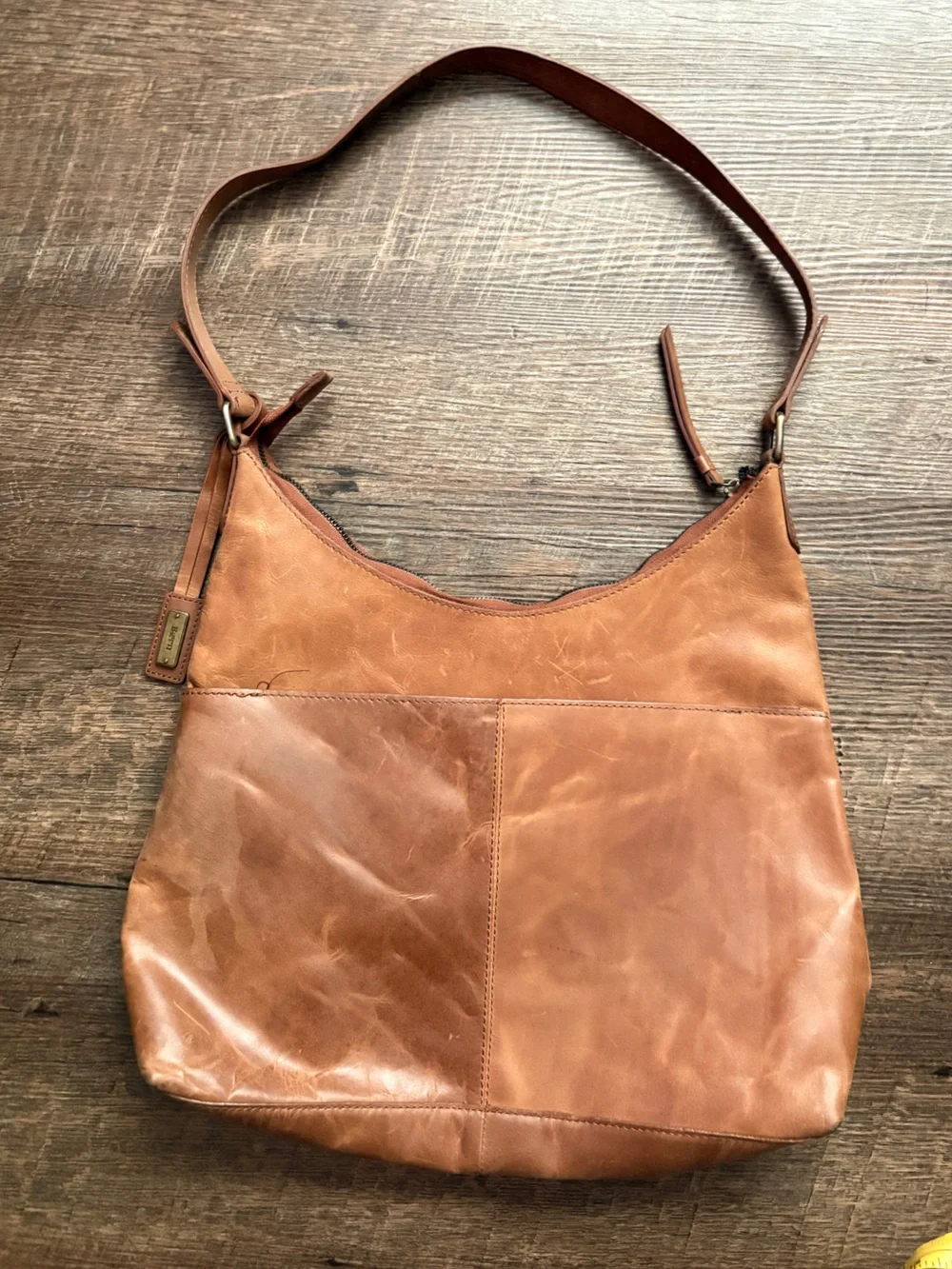 Born whipstitch faux leather hobo bag distressed shoulder purse whipstitch boho